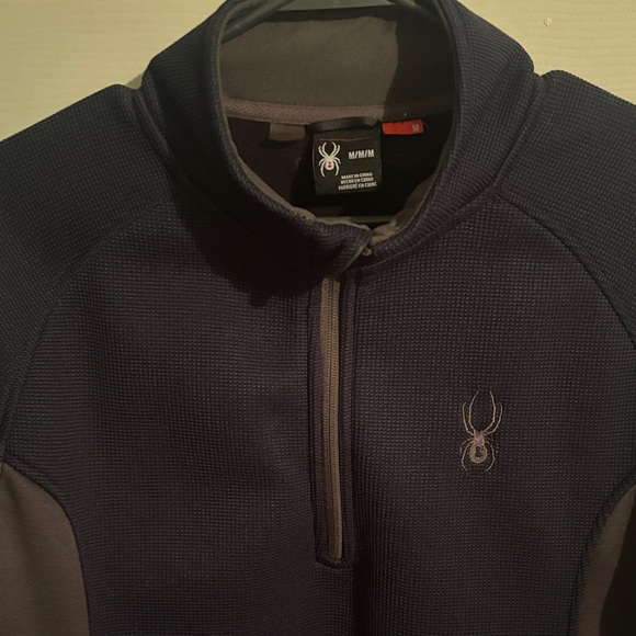 Spyder Men's Navy and Charcoal Ski Jacket - Picture 3 of 10